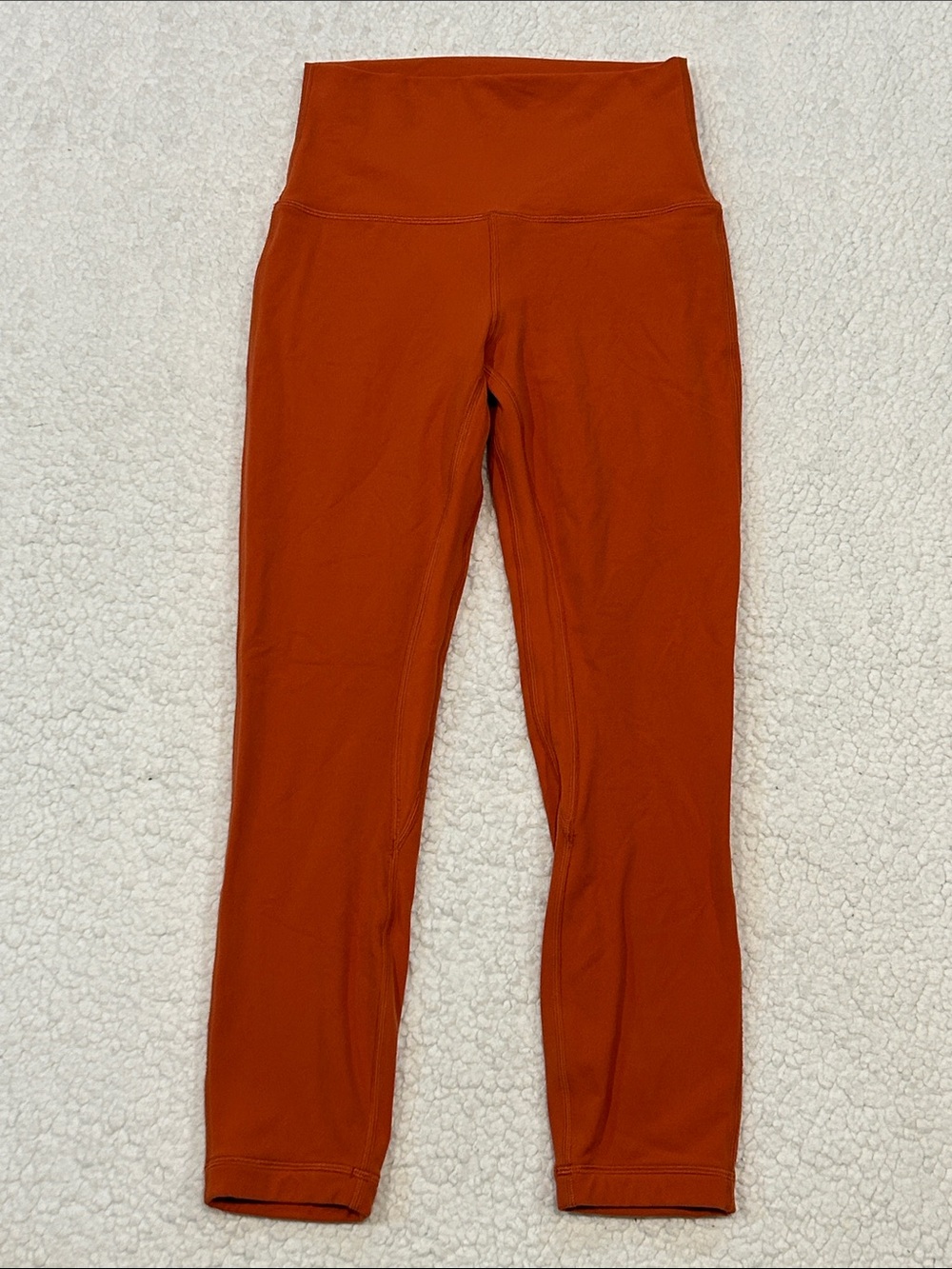 Lululemon Align High Rise Crop size 4 Canyon Orange Athleisure Gym Workout - Picture 1 of 12